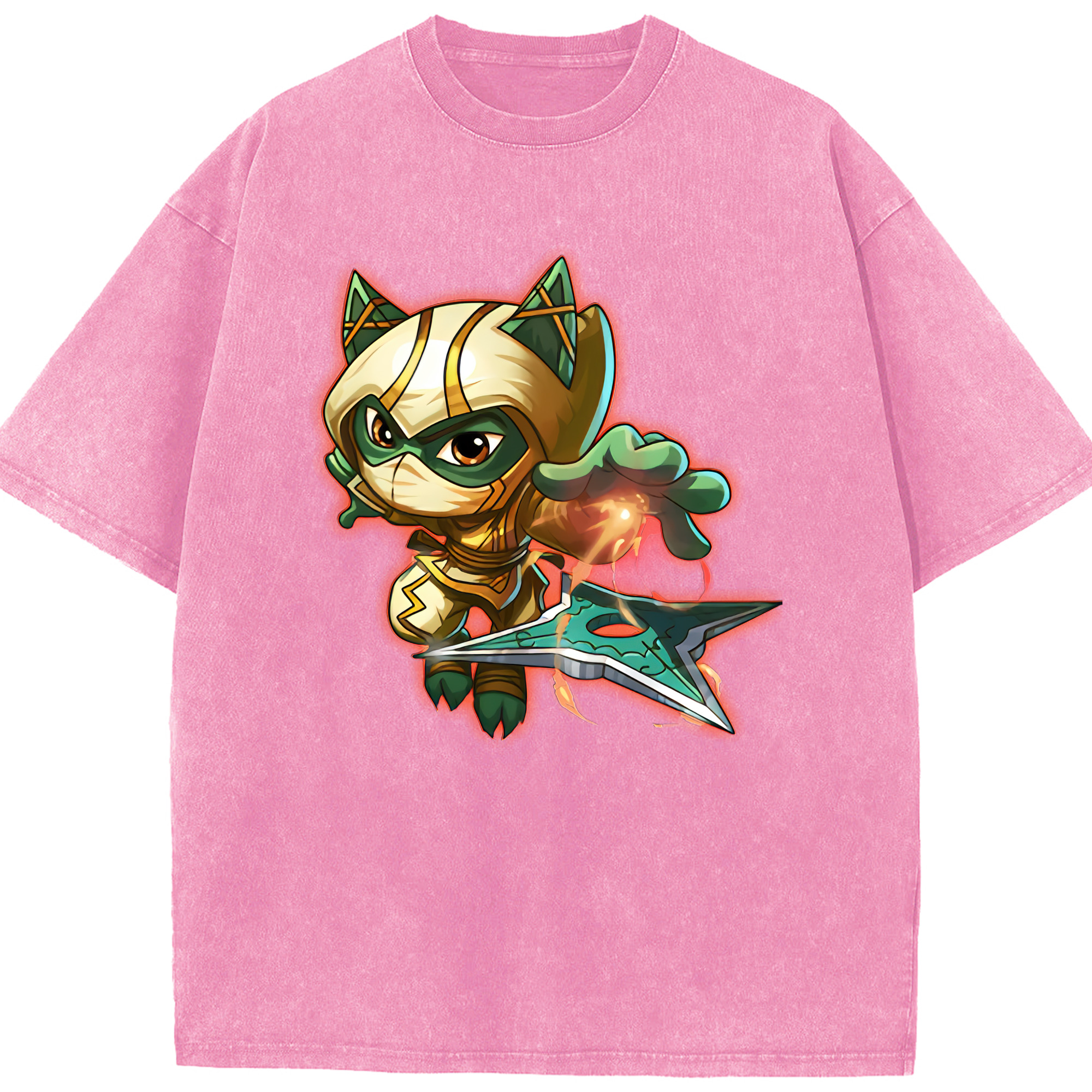 リーグ・オブ・レジェンド League of Legends LOL 綿100% ヴィンテージ風 半袖Tシャツ（フロントプリント）